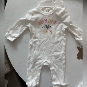 NWT White 'Bundle of Joy' Kids One Piece